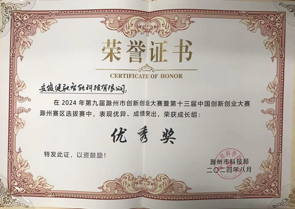 第十三届创业创新大赛优秀奖