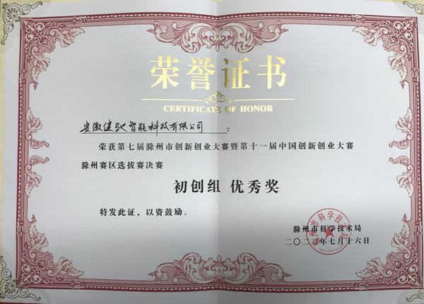 第十一届创业创新大赛优秀奖